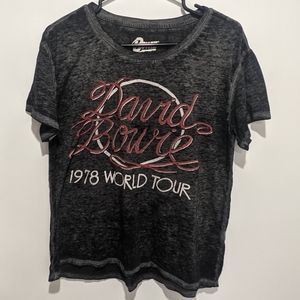 (S) (3/$30) David Bowie/Lucky Brand Graphic Tee